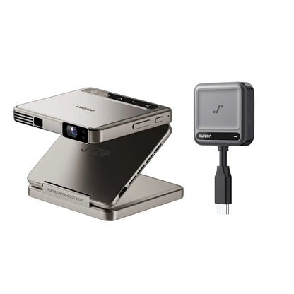 Aurzen ZIP Tri-Fold Portable Mini Projector | US Version