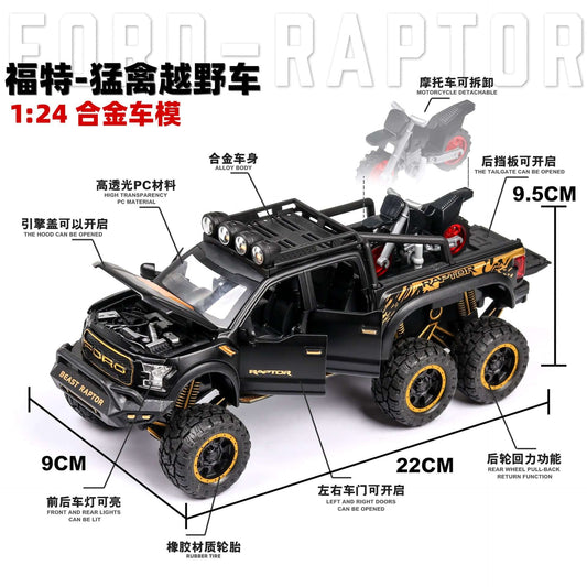 Alloy 1/28 Ford Raptor F150 Model Car