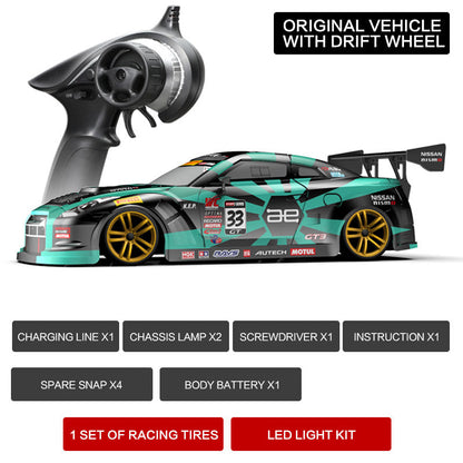 KAMTOM KM1801 RC Drift Car 1:18 4WD Full-Scale Professional Drift Model Car High Speed Racing Car With Light