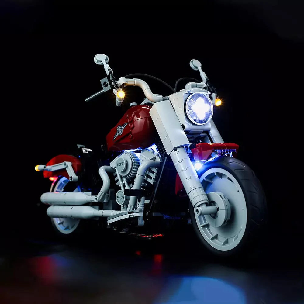 Kit de luces LEGO Harley-Davidson® Fat Boy® n.° 10269 (rueda azul)