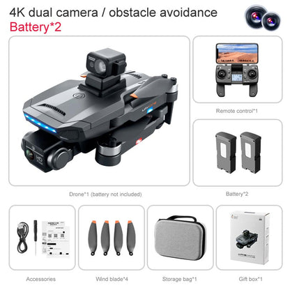 4K Drone K918 MAX Professional Obstacle Avoidance Dual HD Camera Brushless FPV 1.2KM GPS 5G Wifi Foldable Quadcopter