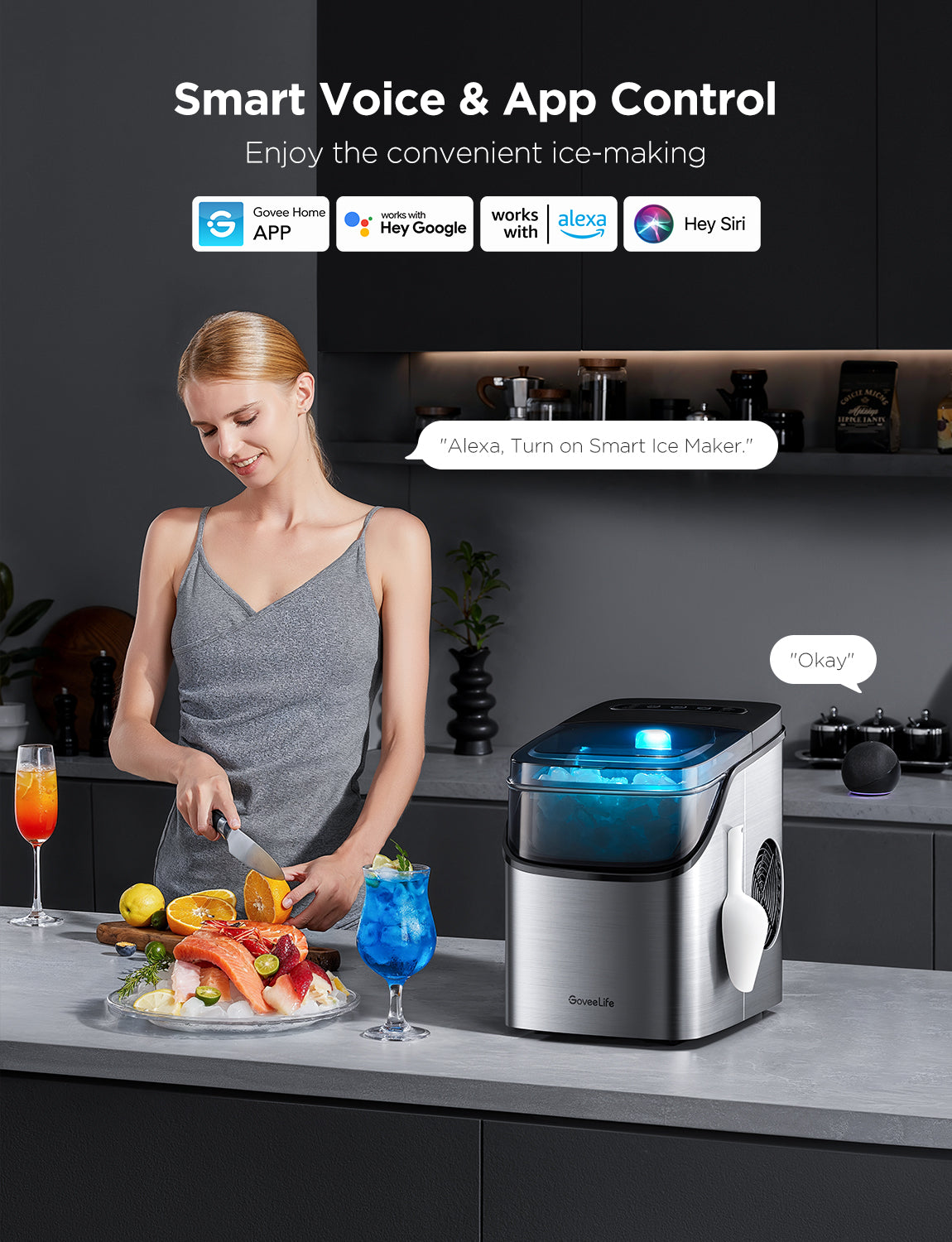Refurbished GoveeLife Smart Countertop Ice Maker 1s