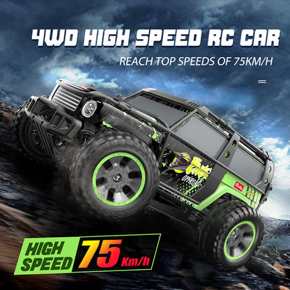 Coche RC con motor sin escobillas 1/10 4WD, todoterreno de alta velocidad, coche de derrape Big Foot 