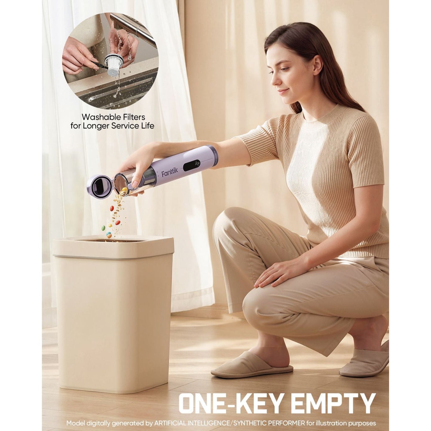 Fanttik Slim V10 Ultra Cordless Car Vacuum