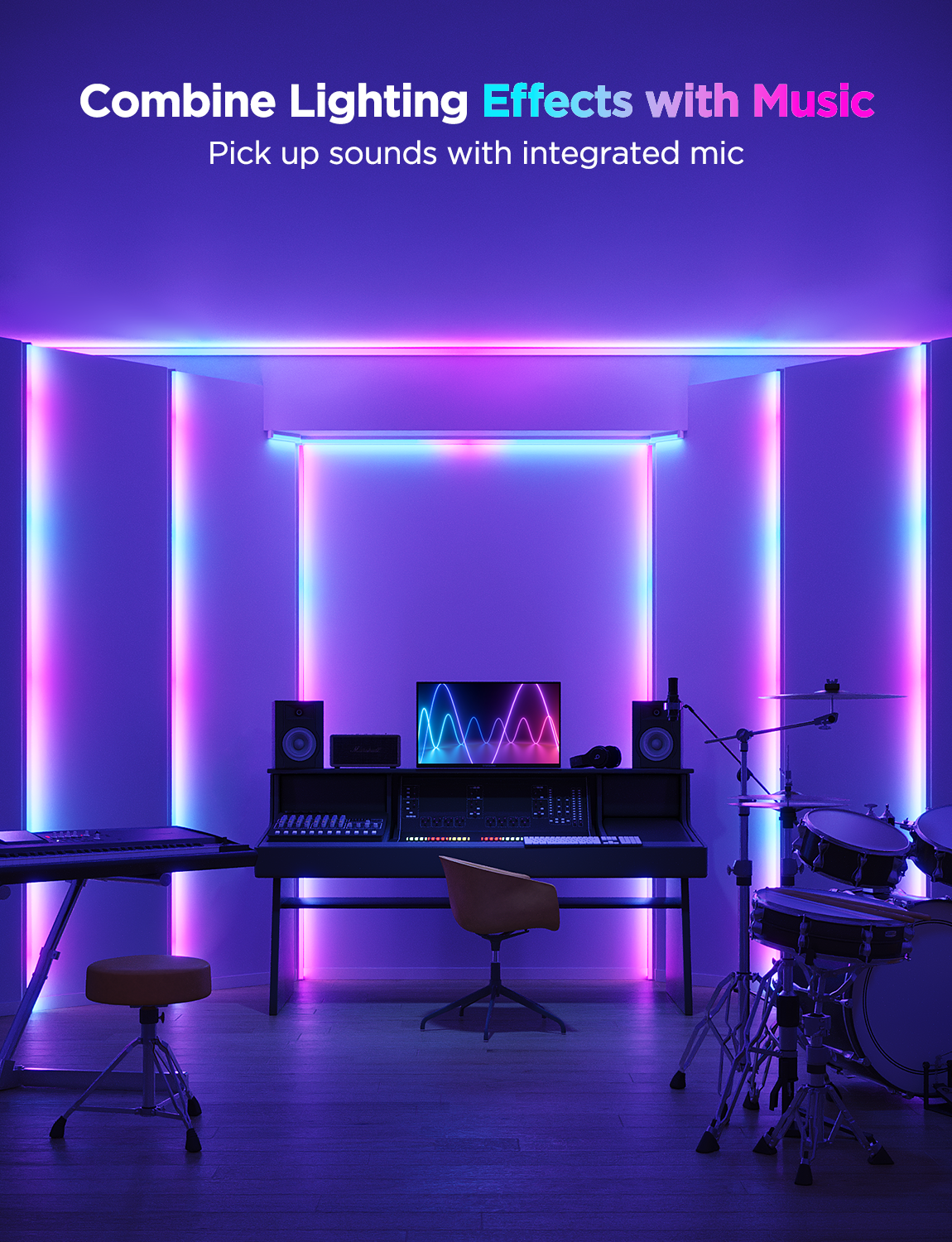 Refurbished Govee RGBIC LED Strip Lights with Covers