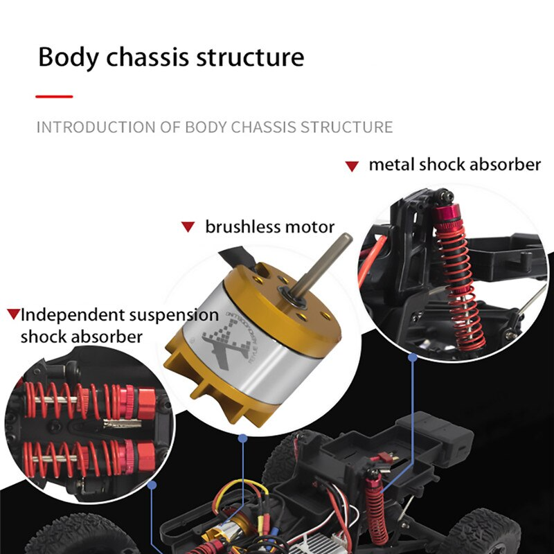 RC Car FY08 PRO 1/12 High Speed 60km/h 2.4G Brushless Waterproof Desert Short Truck Models