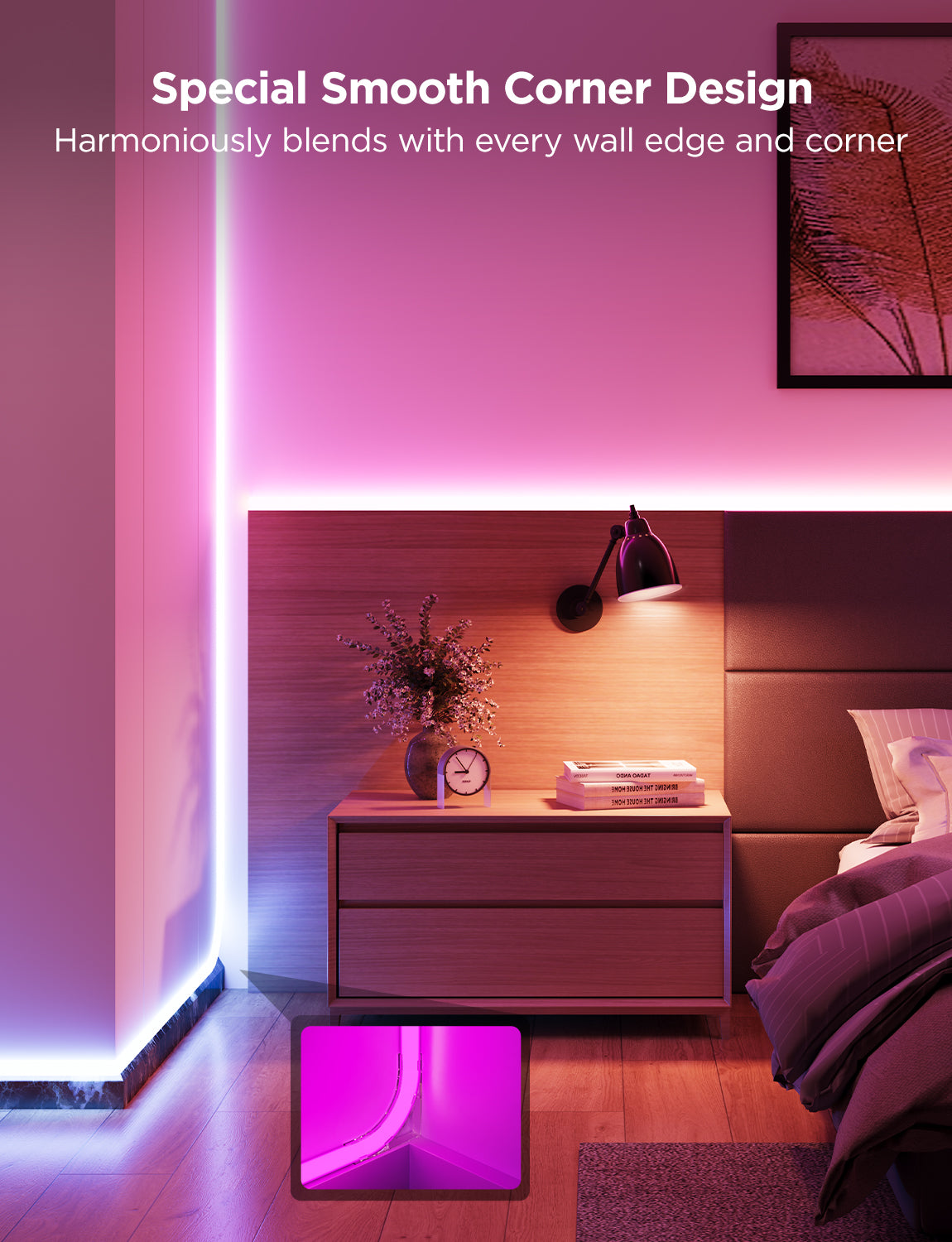 Refurbished Govee Neon Rope Light for Wall Lining