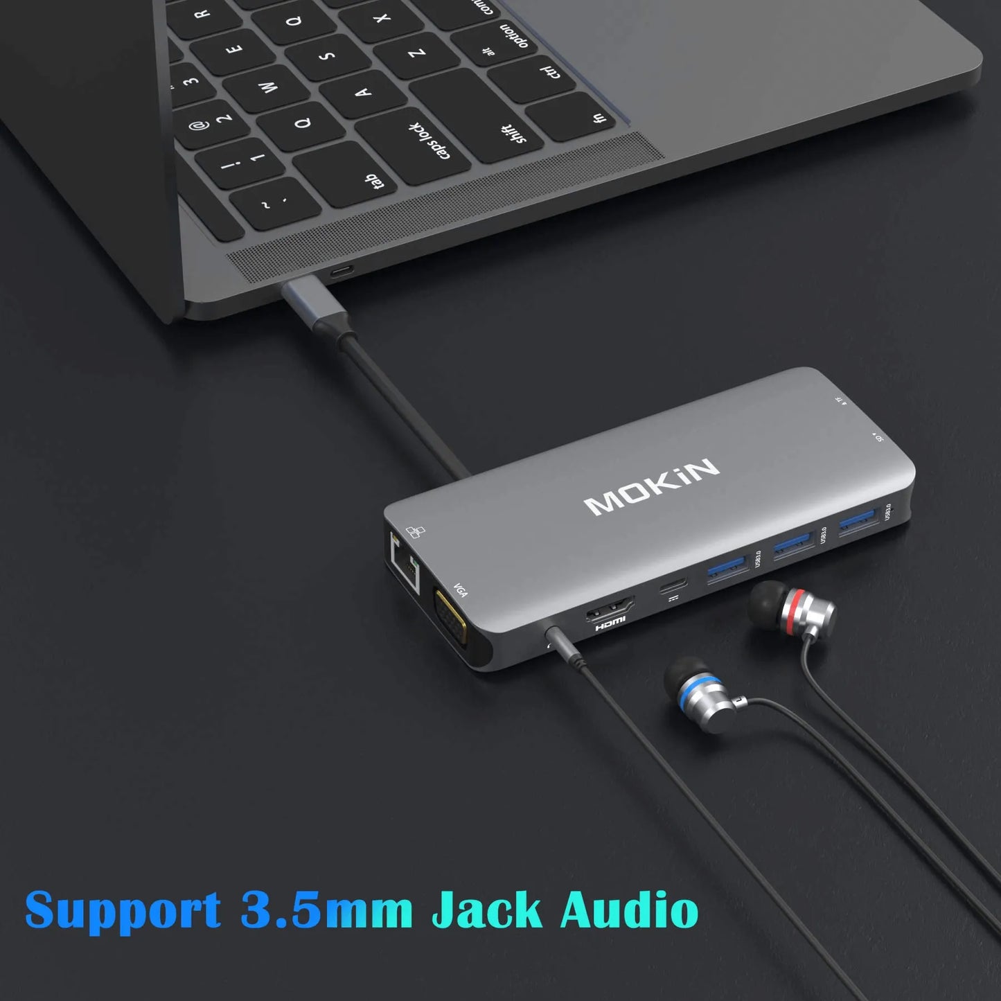 MOKiN 10 IN 1 USB-C Hub Multiport Adapter
