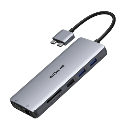 MOKiN 12 IN 1 MacBook Pro Docking Station Dual Monitor