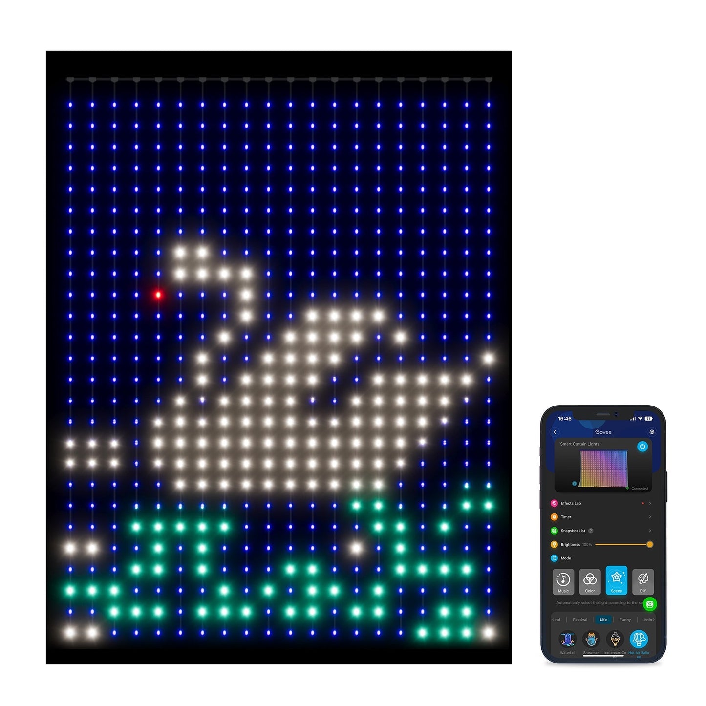 Refurbished Govee Curtain Lights