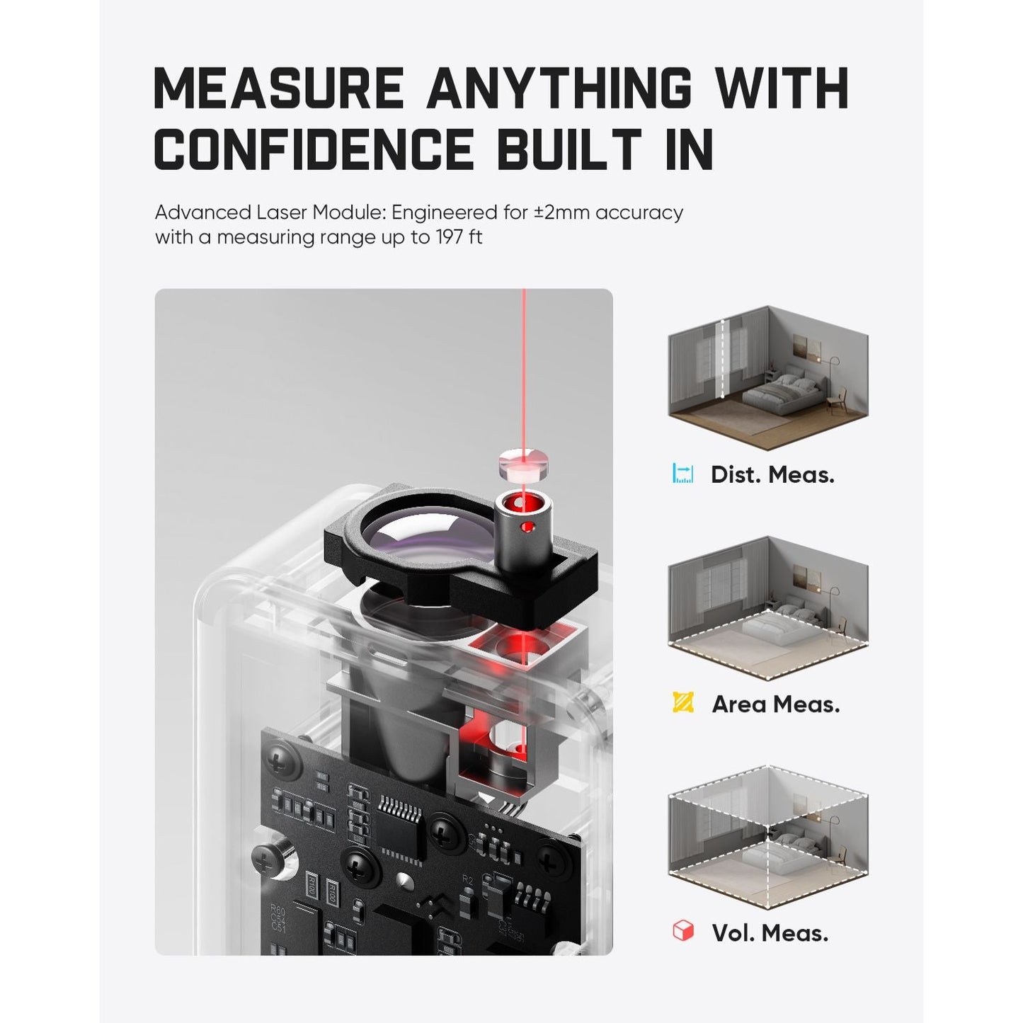 Fanttik A11 Ultra 3-in-1 Laser Measuring Tool