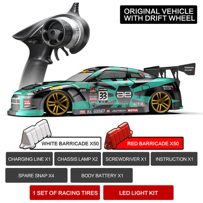 KAMTOM KM1801 RC Drift Car 1:18 4WD Full-Scale Professional Drift Model Car High Speed Racing Car With Light