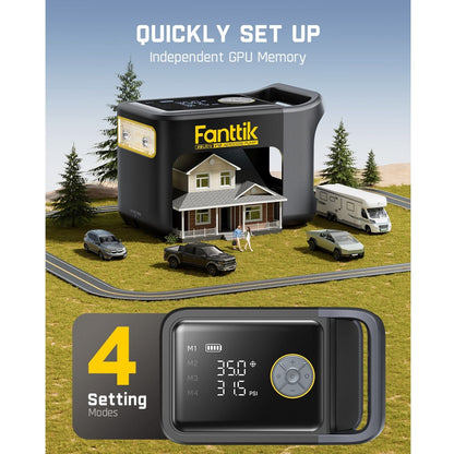Fanttik X9 Ultra® Tire Inflator for Pickup Trucks