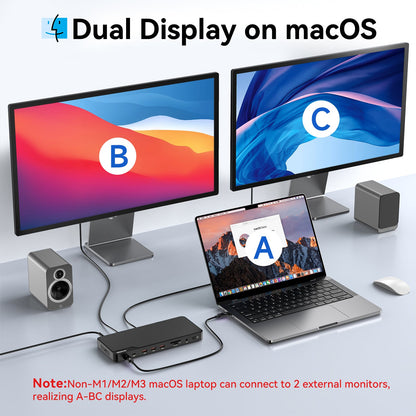 MOKiN 16-IN-1 Thunderbolt™ 4 Laptop Docking Station