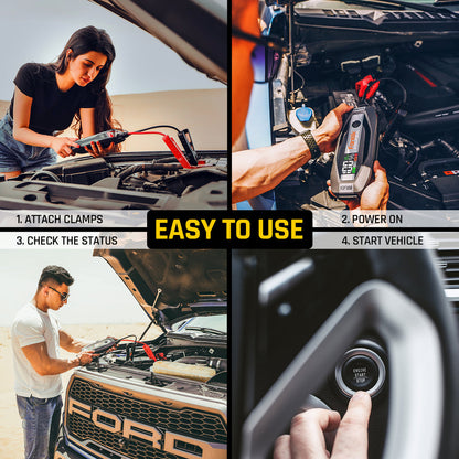 Fanttik T8 APEX 2000 Amp Jump Starter and E1 PRO Precision Electric Screwdriver