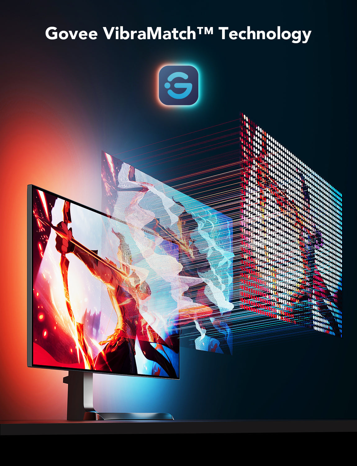 شريط إضاءة Govee Gaming G1 المُجدد
