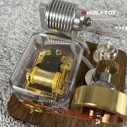 Stirling Engine Music Box