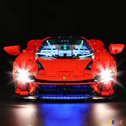 Kit de iluminación para LEGO Ferrari Daytona SP3 n.° 42143 (versión 2)