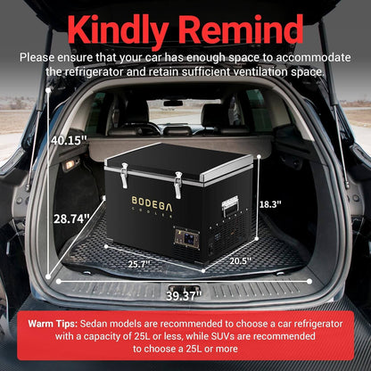 BODEGAcooler Portable Refridgerator 48Qt/45L with a Basket