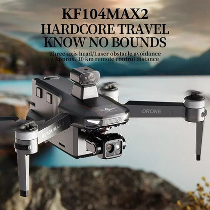 KF104 MAX2 NEW 8K Drone EIS Camera 3-Axis Gimbal Intelligent Obstacle Avoidance 5G GPS Quadcopter with Screen Remote control