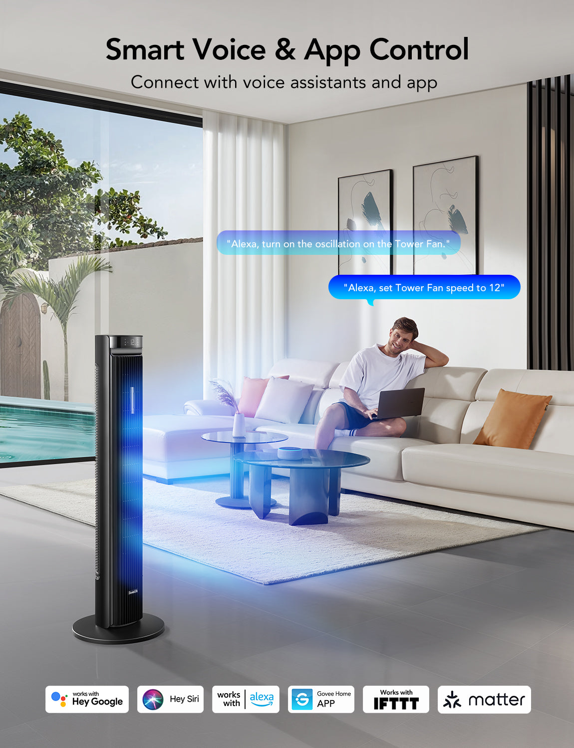 GoveeLife 42'' Smart Tower Fan 2 Max