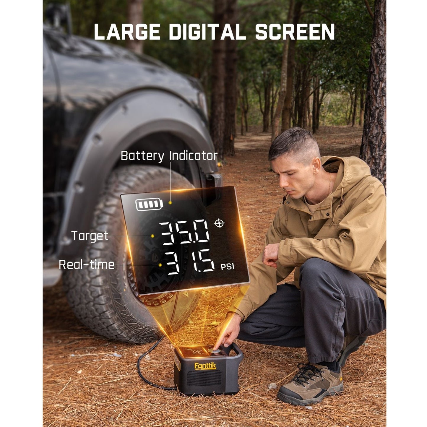 Fanttik X9 Ultra® Tire Inflator for Pickup Trucks