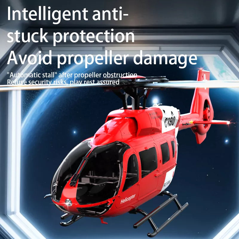 RC ERA C190 H145 RC Helicopter 1:28 6CH 6-Axis optical flow positioning Air pressure fixed altitude true ducted Helicopter