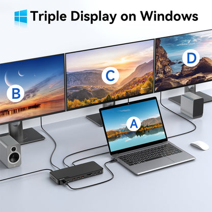 MOKiN 16-IN-1 Thunderbolt™ 4 Laptop Docking Station