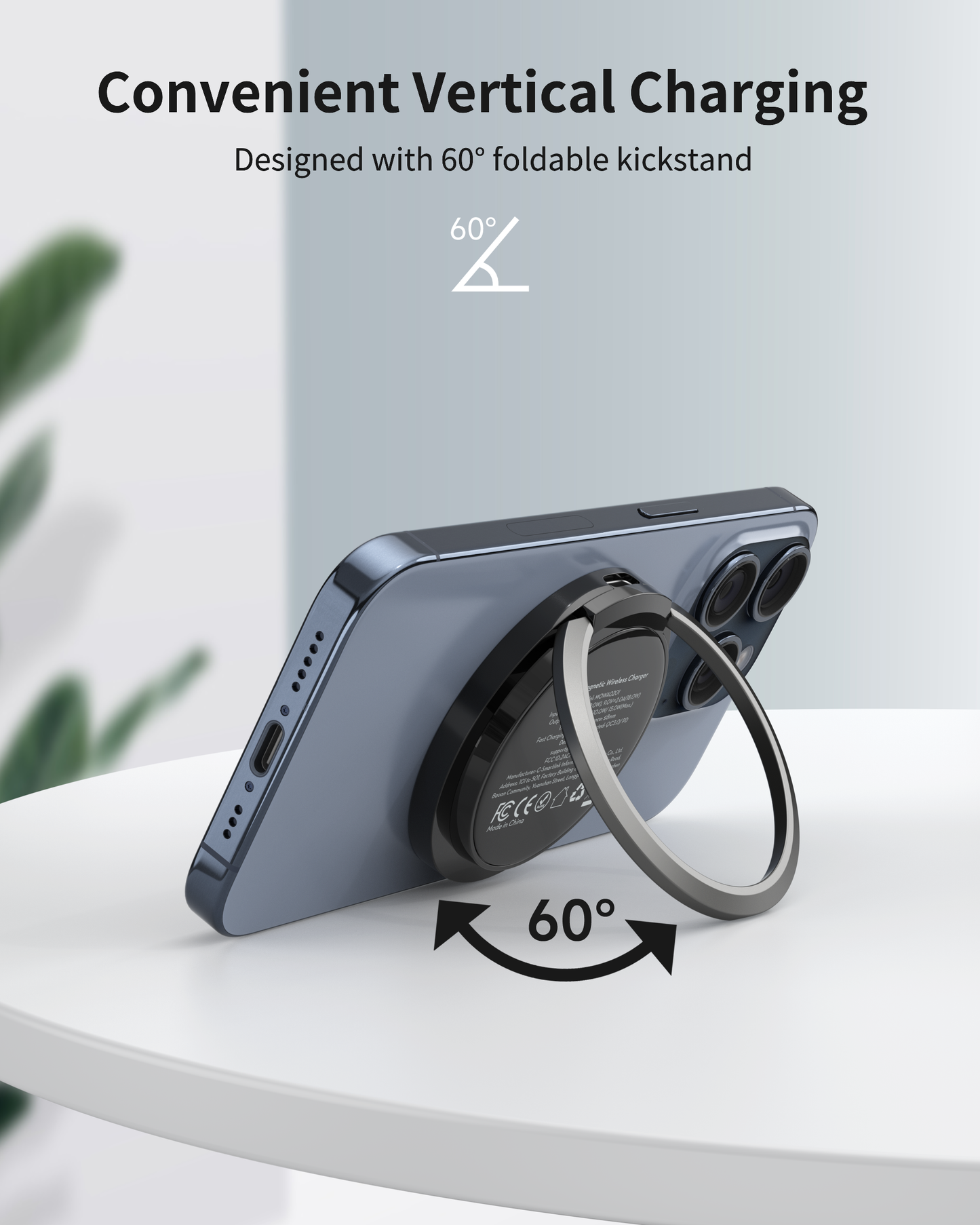 MOKiN 15W Magnetic Wireless Fast Charger