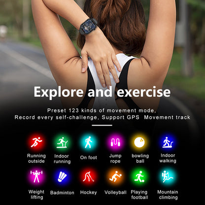 G96 Fitness Tracker for Android iOS Waterproof Activity Tracker Big Touch Screen Exercise Sport Smart Watch for Women Men