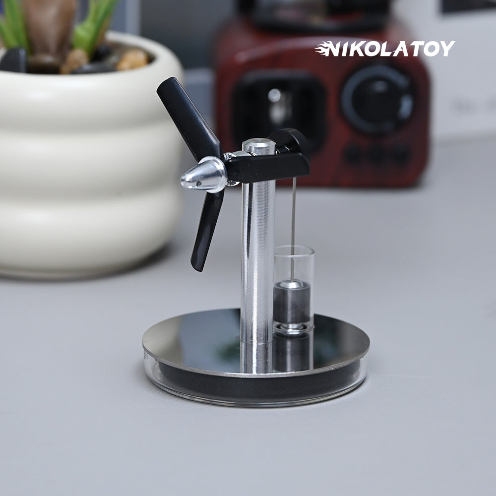 Temperature Difference Stirling Engine Propeller Mirror Cup Cover