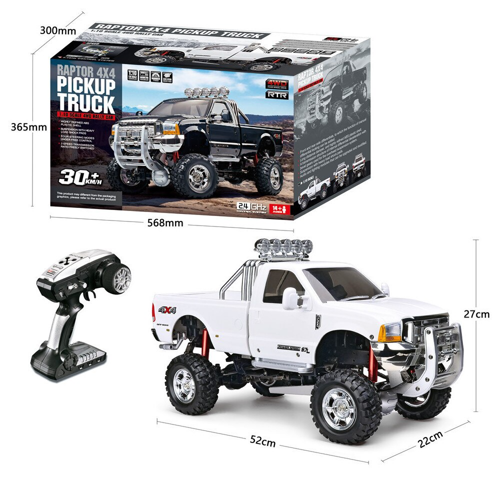 HG P410 4WD RC Car Pickup 1/10 2.4G Truck Climbing off-road Vehicle Ford F350 Toys Gifts