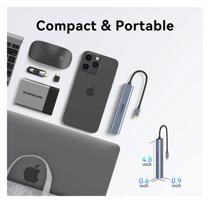 MOKiN USB-C Hub With 10Gbps 4 Ports For Laptop