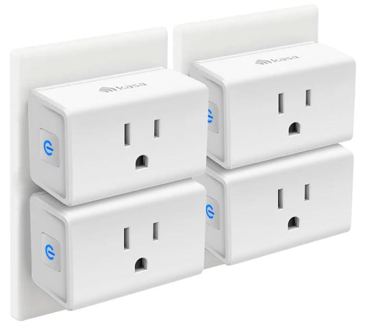 BKC × Kasa Smart Plug Mini 15A, Smart Home Wi-Fi Outlet (4-Pack)