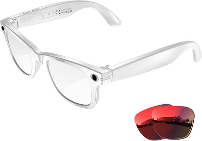 BKC × ZekNeo AI Smart Glasses with 8MP Camera, 1080P Video & HD Photo, Bluetooth Audio, AI Voice Assistant, Real-Time Translation, Object Recognition(No Subscription)