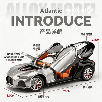 Alloy 1/24 Bugatti Atlantic Model Car
