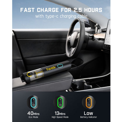 منفاخ إطارات Fanttik X8 APEX EV ومكنسة السيارة Slim V8 Apex