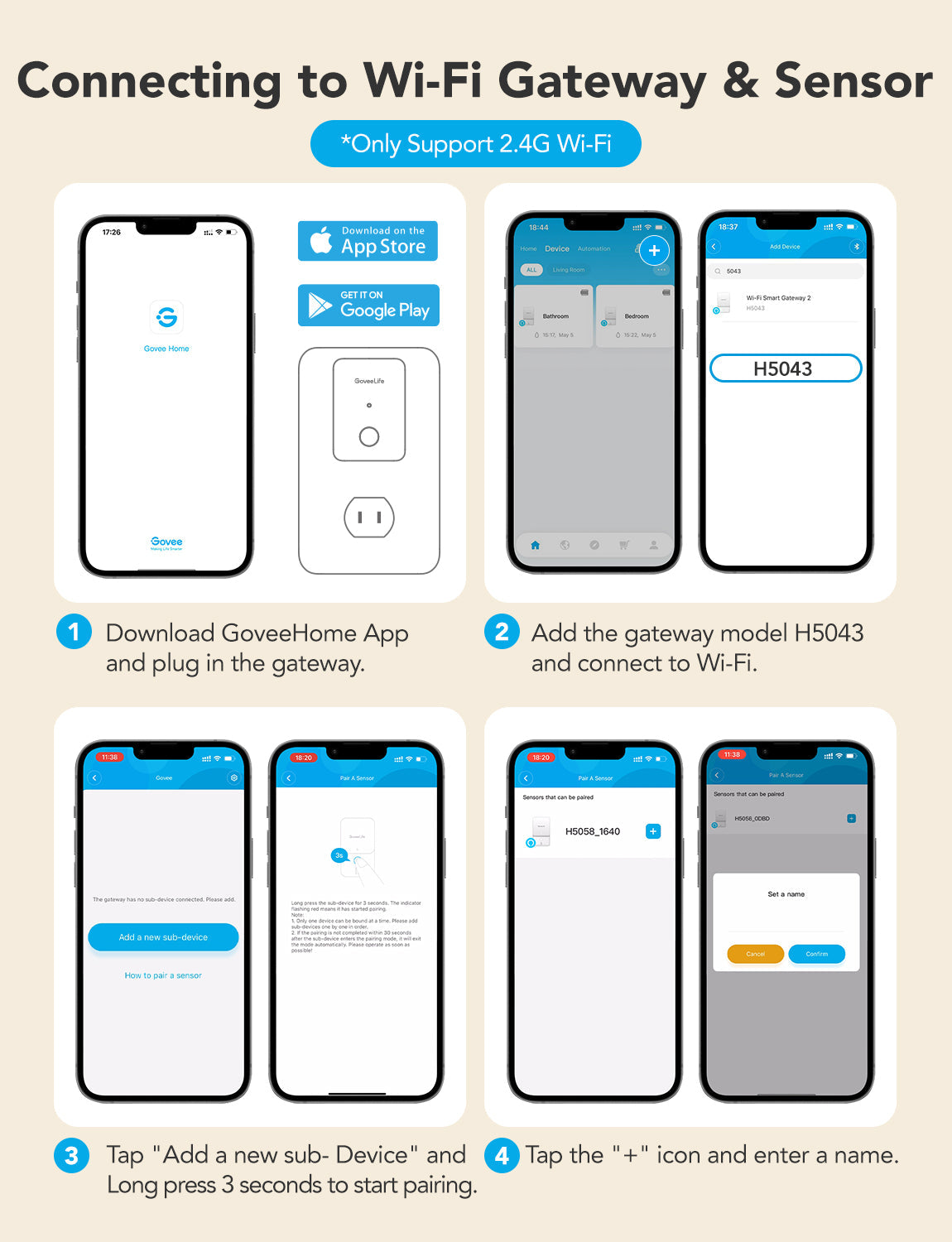 GoveeLife Water Leak Detector 2-B5043