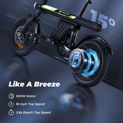 isinwheel U1 Folding Electric Bike for Adults and Teens