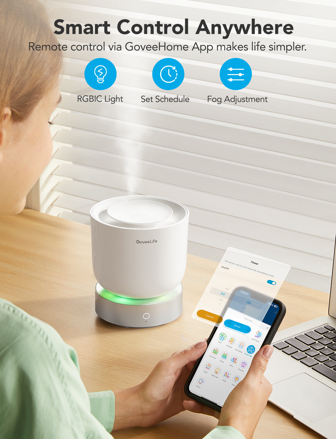 Refurbished GoveeLife Smart Essential Oil Diffuser