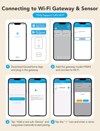 Refurbished GoveeLife Water Leak Detector 2