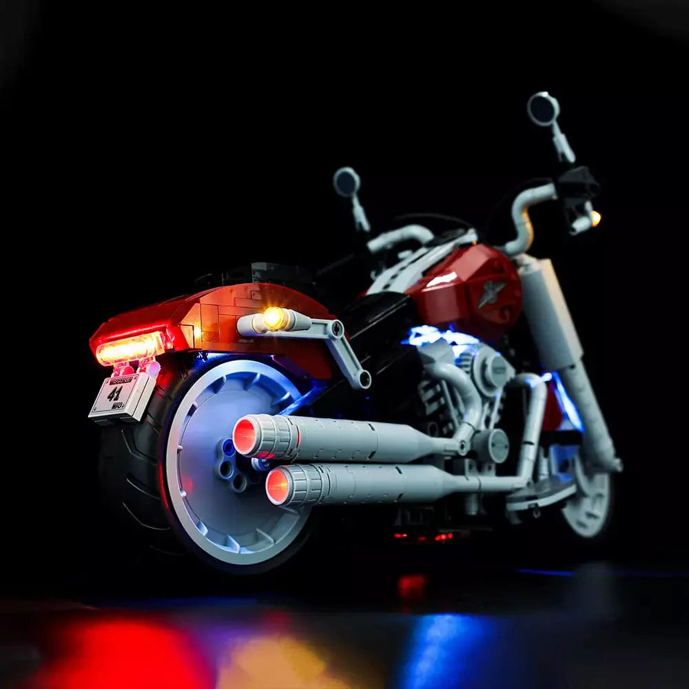 Kit de luces LEGO Harley-Davidson® Fat Boy® n.° 10269 (rueda azul)