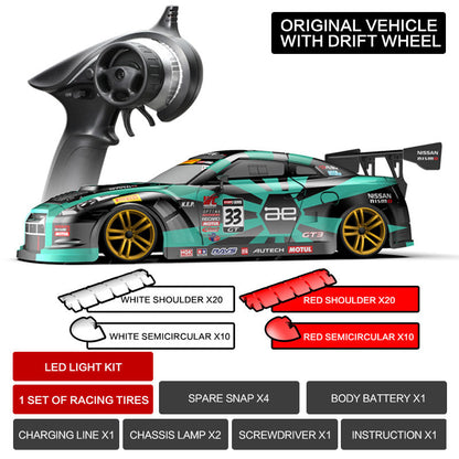 KAMTOM KM1801 RC Drift Car 1:18 4WD Full-Scale Professional Drift Model Car High Speed Racing Car With Light