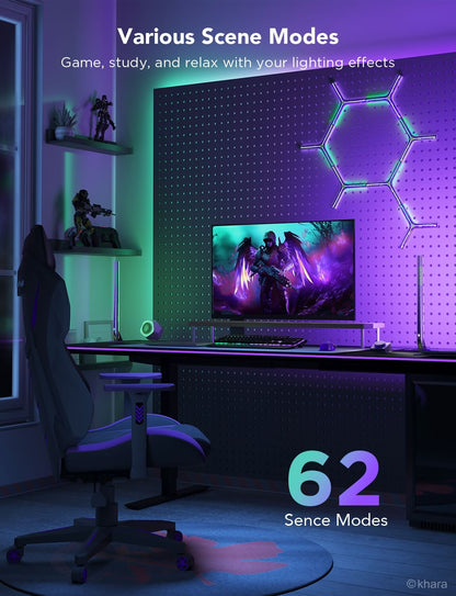 Refurbished Govee RGBIC Wi-Fi Gaming Light Bars with Smart Controller