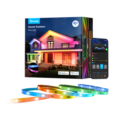 Refurbished Govee Wi-Fi RGBIC Outdoor Strip Lights