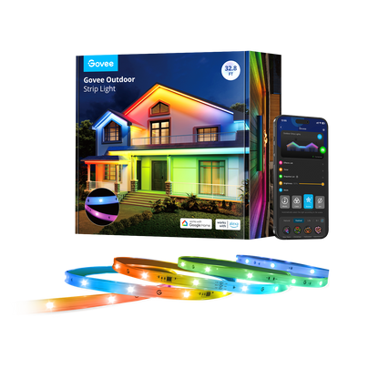 Refurbished Govee Wi-Fi RGBIC Outdoor Strip Lights