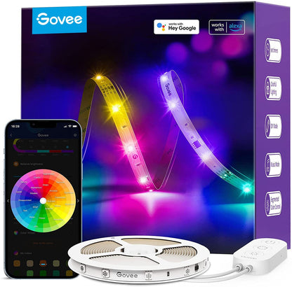 Refurbished RGBIC Basic Wi-Fi + Bluetooth LED Strip Lights