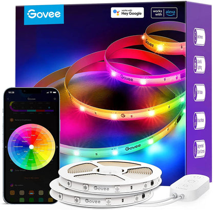 Refurbished RGBIC Basic Wi-Fi + Bluetooth LED Strip Lights
