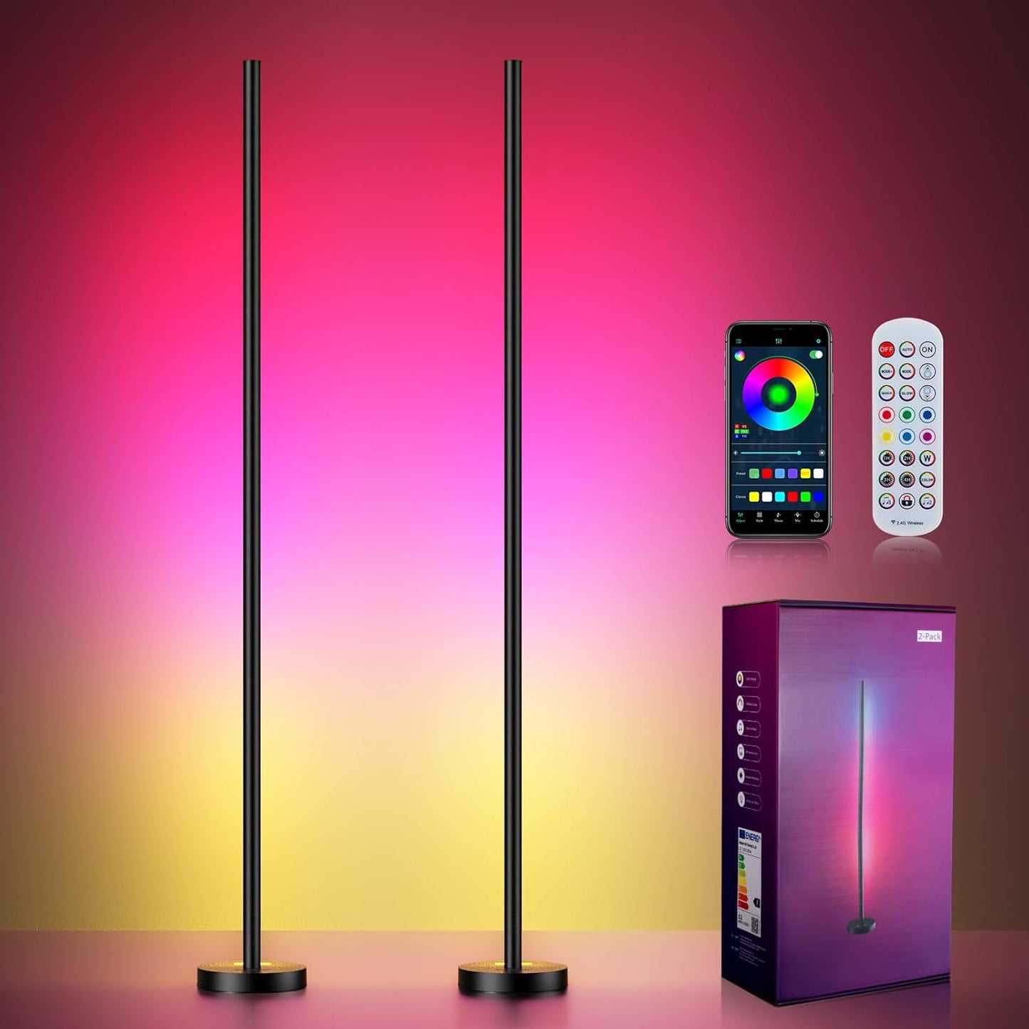 BKC Smart LED Corner Floor Lamp