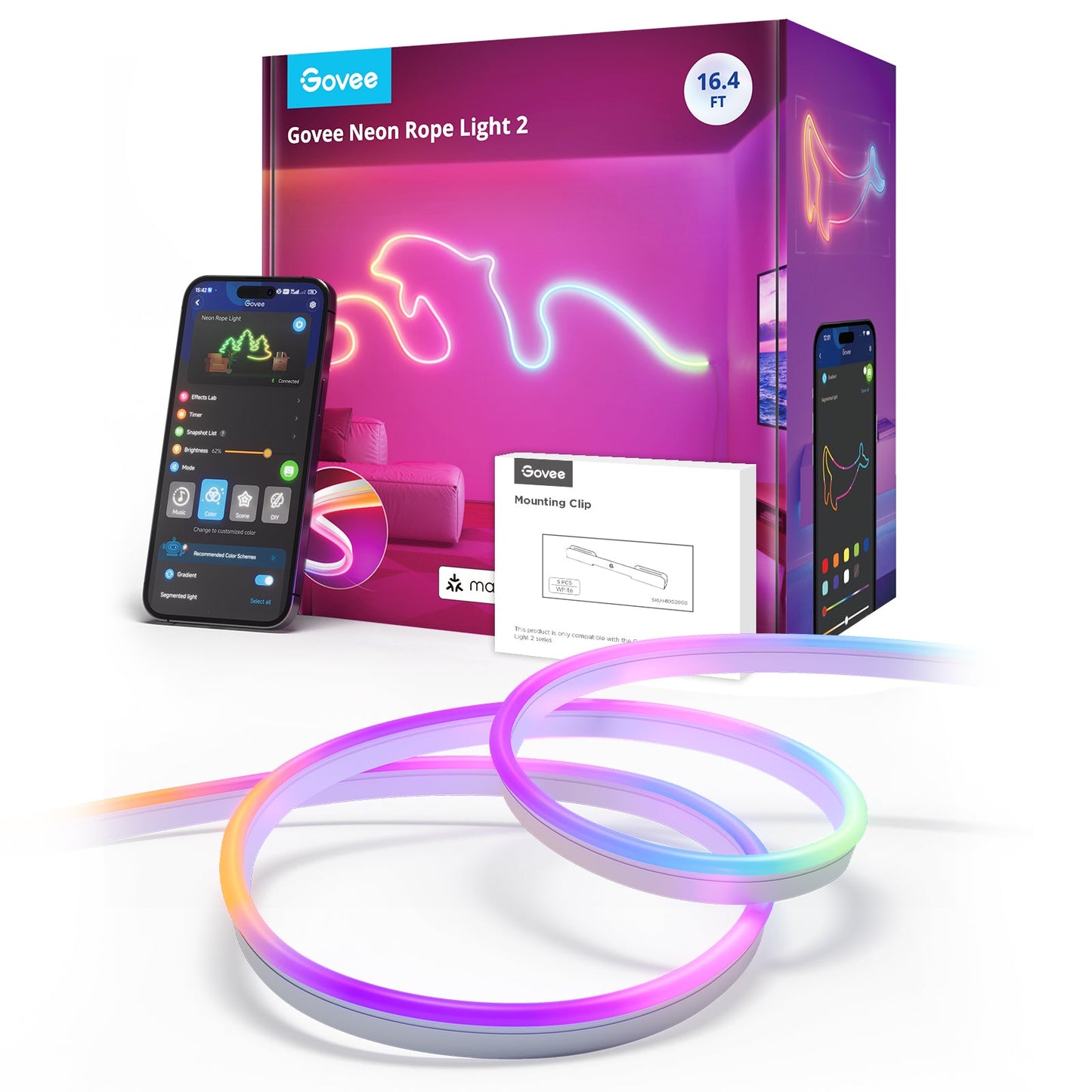 Refurbished Govee Neon Rope Light 2